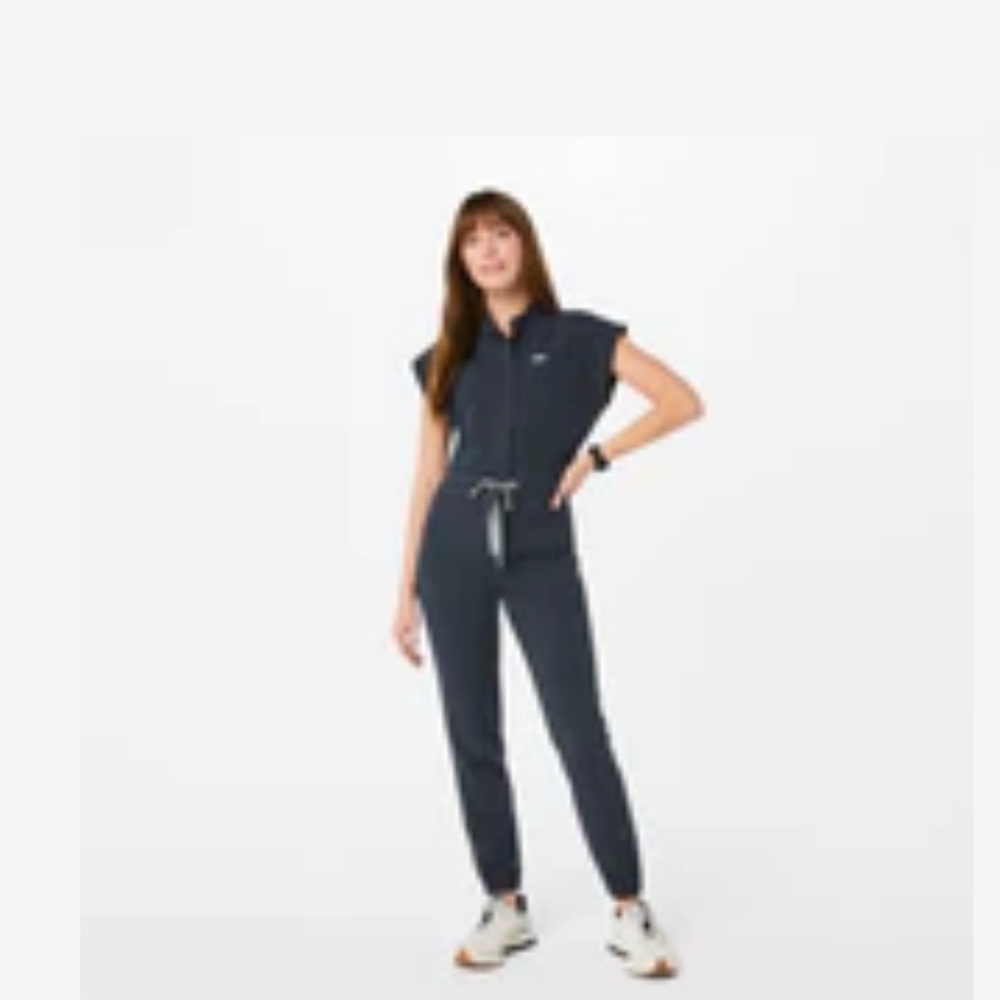 FIGS Dark Harbor Rafaela - Cargo Scrub Jumpsuit- 2XL / Dark Harbor - Picture 6 of 7